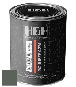 Глубокоматовая краска H&H SCHUPPE цвет RAL 7009 