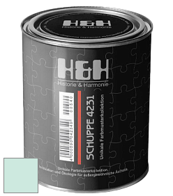 Глубокоматовая краска H&H SCHUPPE цвет NCS S 0515-B80G 