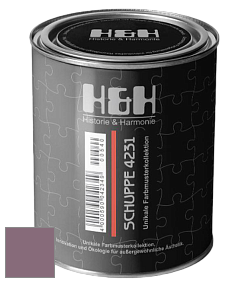 Глубокоматовая краска H&H SCHUPPE цвет NCS S 5020-R30B 