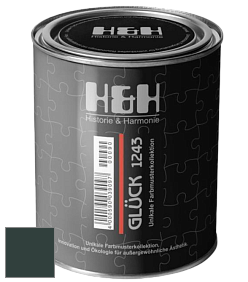 Матовая краска H&H Gluck цвет RAL 6012 