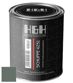 Глубокоматовая краска H&H SCHUPPE цвет NCS S 6010-G10Y 