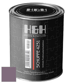 Глубокоматовая краска H&H SCHUPPE цвет NCS S 5020-R40B 