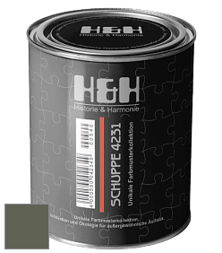 Глубокоматовая краска H&H SCHUPPE цвет NCS S 7010-G50Y 