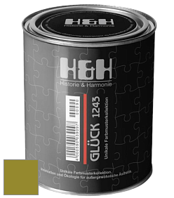 Матовая краска H&H Gluck цвет NCS S 3065-G60Y 