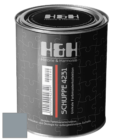 Глубокоматовая краска H&H SCHUPPE цвет RAL 7001 