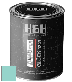Матовая краска H&H Gluck цвет NCS S 1030-B60G 