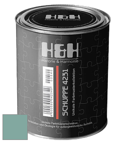 Глубокоматовая краска H&H SCHUPPE цвет NCS S 3020-B70G 