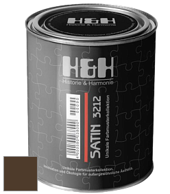 Шелковисто-глянцевая H&H Satin SG цвет RAL 8028 