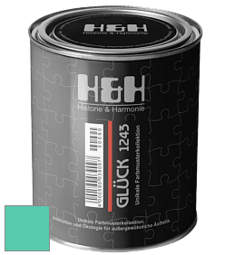 Матовая краска H&H Gluck цвет NCS S 1050-B80G 