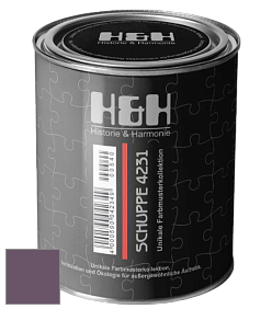 Глубокоматовая краска H&H SCHUPPE цвет NCS S 6020-R40B 