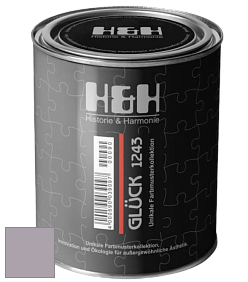 Матовая краска H&H Gluck цвет NCS S 3010-R40B 
