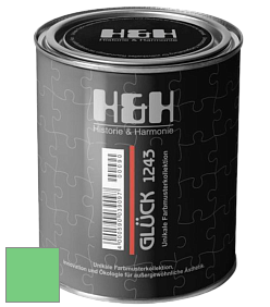 Матовая краска H&H Gluck цвет NCS S 0560-G10Y 