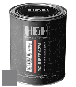 Глубокоматовая краска H&H SCHUPPE цвет NCS S 5502-R50B 