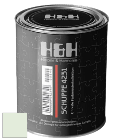 Глубокоматовая краска H&H SCHUPPE цвет NCS S 0510-G20Y 
