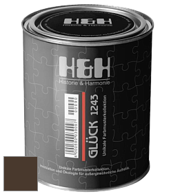Матовая краска H&H Gluck цвет RAL 8014 