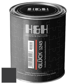 Матовая краска H&H Gluck цвет NCS S 9000-N 