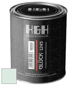 Матовая краска H&H Gluck цвет NCS S 0510-B90G 
