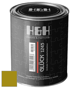 Матовая краска H&H Gluck цвет RAL 1027 