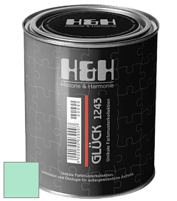 Матовая краска H&H Gluck цвет NCS S 0530-B90G 