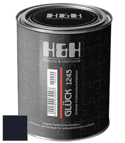 Матовая краска H&H Gluck цвет RAL 5004 