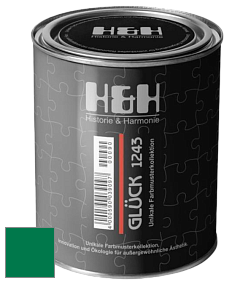 Матовая краска H&H Gluck цвет NCS S 3560-G 