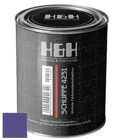 Глубокоматовая краска H&H SCHUPPE цвет NCS S 3555-R60B 