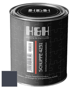 Глубокоматовая краска H&H SCHUPPE цвет NCS S 8010-R70B 