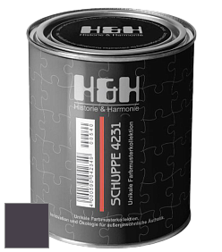 Глубокоматовая краска H&H SCHUPPE цвет NCS S 8010-R50B 